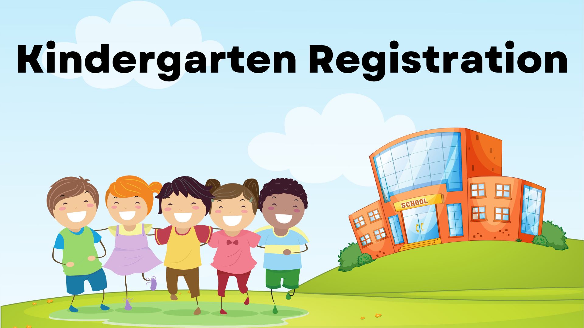 image shows list of things needed for kindergarten registration
